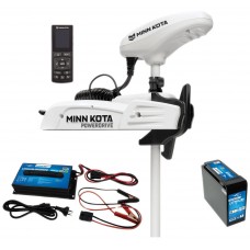 Minn Kota RT TERROVA QUEST KITS - Includes 24V or 36V Lithium and Battery Charger -  60" 72" 87" 100" KITS BLACK or WHITE Bow Mount Electric Motor - Saltwater - 24/36V - 90/115lb Thrust