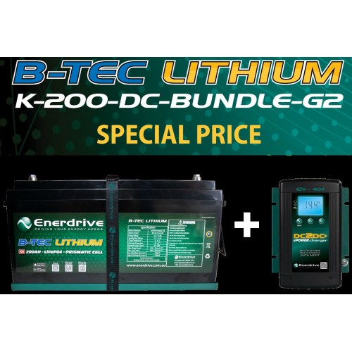 Lithium LiFePO4 EPOWER B-Tec Battery Pack 200Ah 12V - Complete System ...